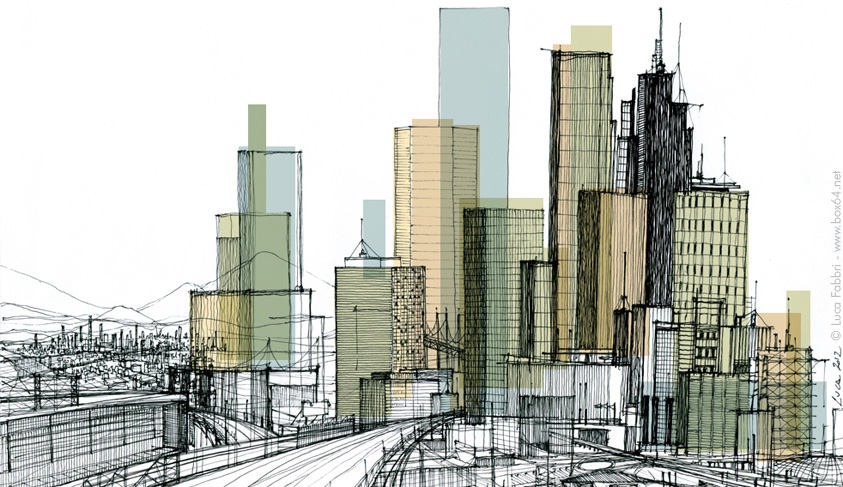 disegno citt metropoli