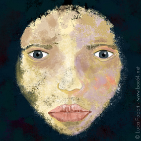 disegno tavoletta grafica volto donna colori