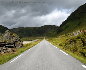 fotografia strada Norvegia natura Myrkdalen